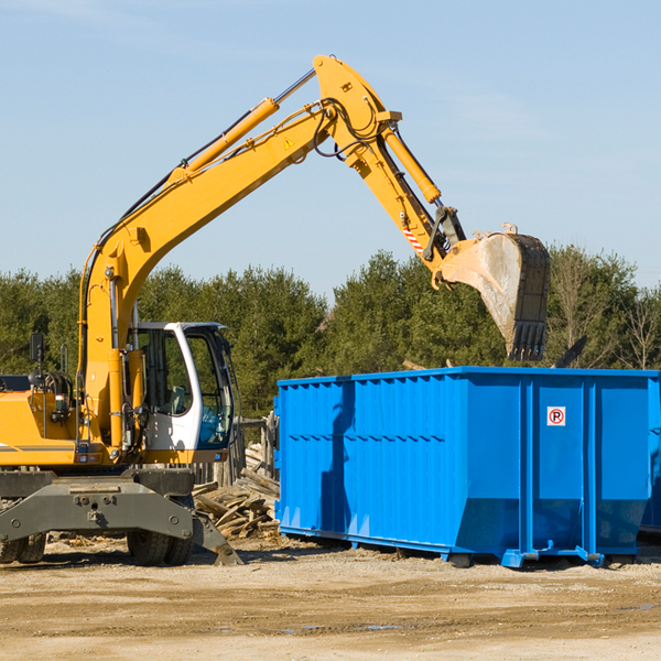 are there any restrictions on where a residential dumpster can be placed in Delmar IA